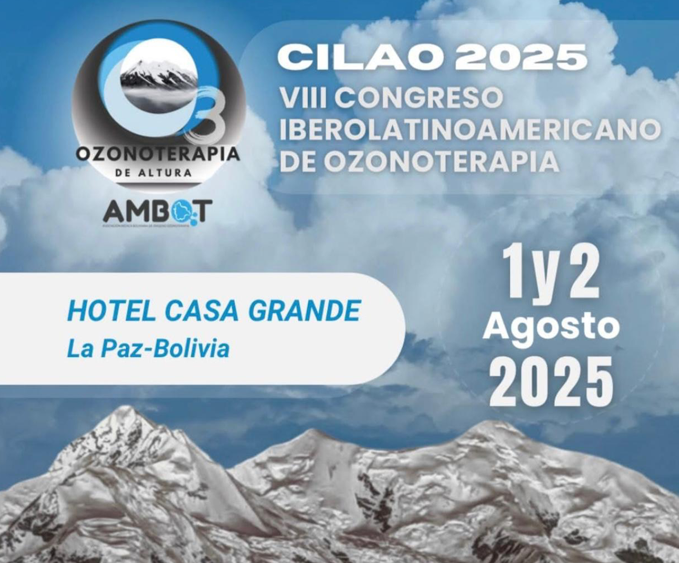 Cilao 2025: VIII  Congreso Iberolatiniamericano de ozonoterapia