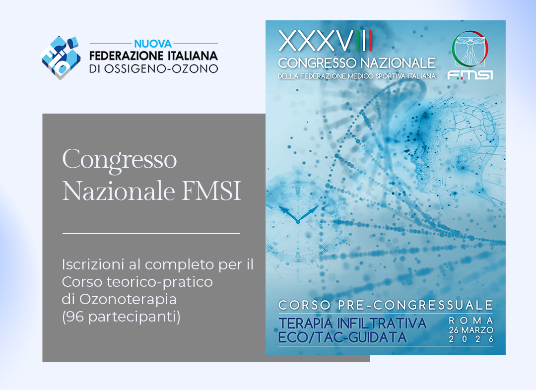 Ozonoterapia e medicina dello sport: grande interesse al Congresso Nazionale FMSI 2026