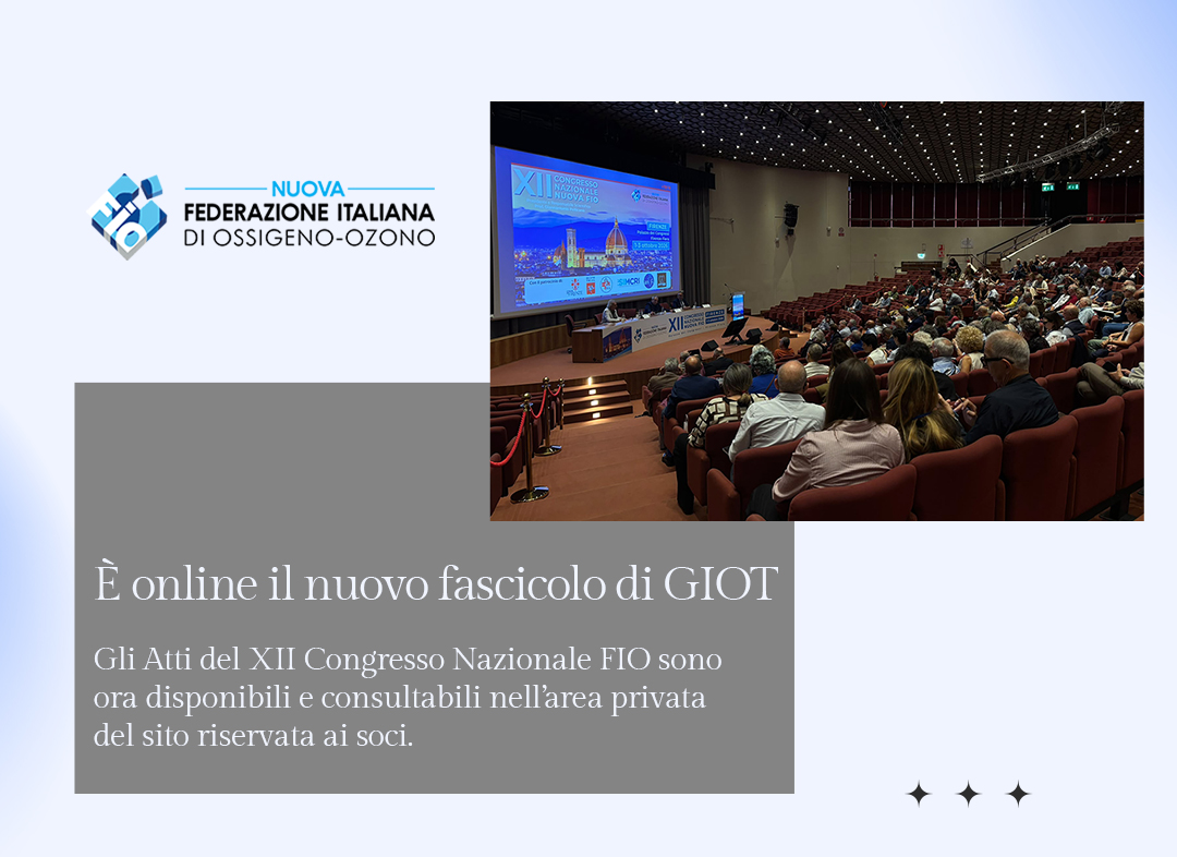 È online il fascicolo GIOT con gli Atti del XII Congresso Nazionale Nuova FIO