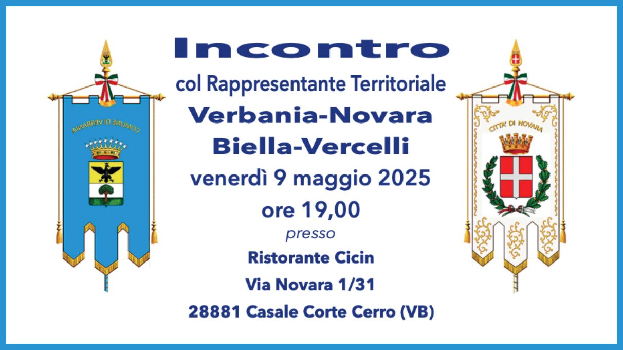 Incontro con il Rappresentante Territoriale di Nuova FIO – Verbania-Novara, Biella-Vercelli